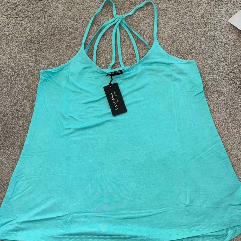 Vibrant Green Backless Tank Top